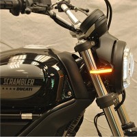 New Rage Cycles (NRC) Ducati Scrambler SIXTY2 / Cafe Racer / Desert Sled Front Turn Signals (Indicators) New Rage Cycles (NRC) Ducati Scrambler SIXTY2 / Cafe Racer / Desert Sled Front Turn Signals (Indicators)